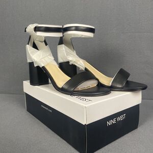 Nine West Sandy  Women Block Heel Sandal 3 Size 10M Chunky